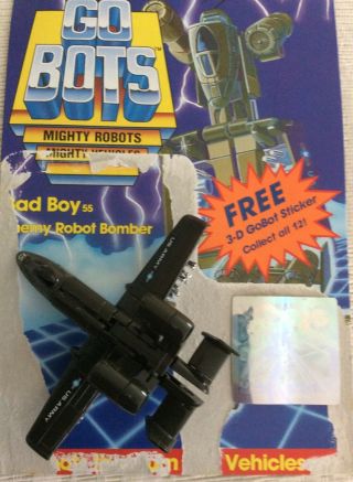Vintage 1985 Tonka Gobots Bad Boy 55 Enemy Robot Bomber