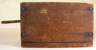 Antique Small Early Wooden Pine Bee Lining Or Hunting Box Apiary Beekeeping 2