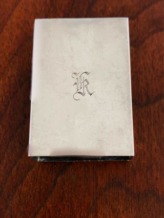- American Sterling Silver Matchbox Case
