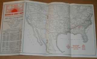 VINTAGE 1941 ATLANTA & WEST POINT RAILROAD TIMETABLE W/ MAP RY.  OF ALABAMA 3