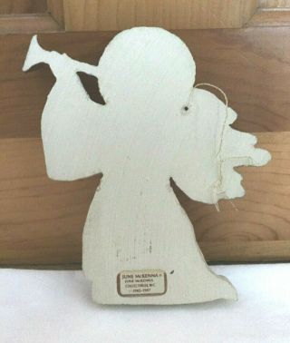 Vintage 1982 - 1987 June Mckenna Angel Ornament Blowing Horn - Highly Collectable 2