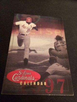 1997 St.  Louis Cardinals Baseball Pocket Schedule Starter Version