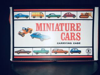 Vintage 1966 Mattel Inc Miniature Cars Carrying Case For Matchbox & Hotwheels