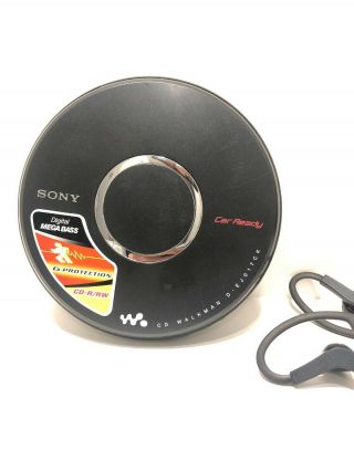 Vintage Sony CD Walkman Car Ready D - EJ017CK CD CD - R/RW Player With Headphones 2