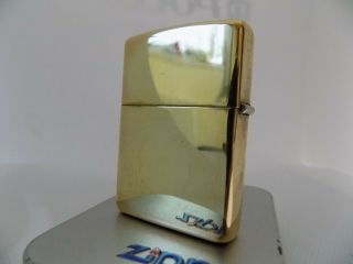 Zippo Windproof Lighter ' Jim Beam Bourbon Label ' HP Brass 1996 2