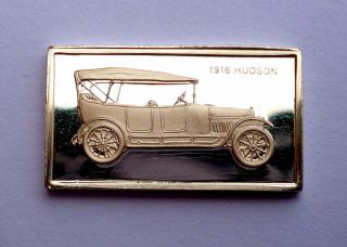 Classic Cars Hudson 1916 Silver Proof Ingot Made From Franklin