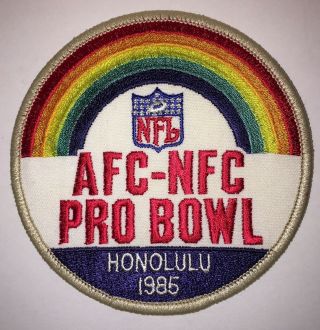 5 Vintage NFL Pro Bowl Hawaii AFC - NFC Patches - 1985,  1988,  1991,  1993,  1995 3
