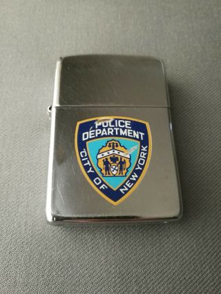 Vintage 1994 York Police Department Nypd High Polish Zippo Lighter
