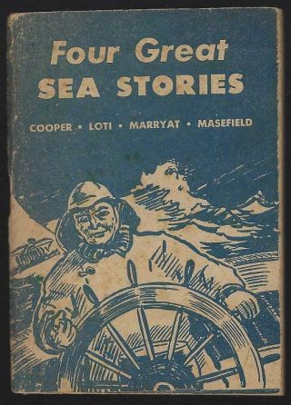 Four Great Sea Stories Edited By E.  Haldeman - Julius Little Blue Book 23 Classics