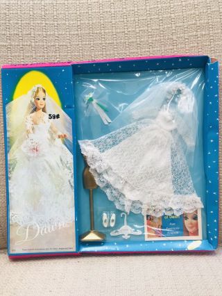 Vintage Topper Dawn Doll Fashion - Wedding Bell Dream - Fits Pippa Nrfb