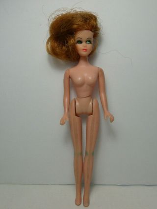 Vintage 1970 ' s Topper Dawn Doll Friend Glori No Bangs Auburn S11 Japan Taiwan 2