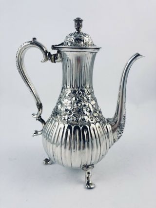 Guaranteed Authentic Antique Tiffany & Co Sterling Silver Coffee Pot Chased 1895 3