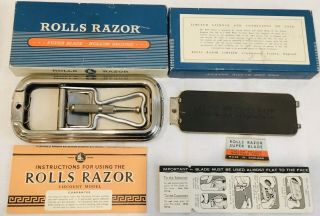 Vintage Rolls Razor Viscount Instructions Blade Box London