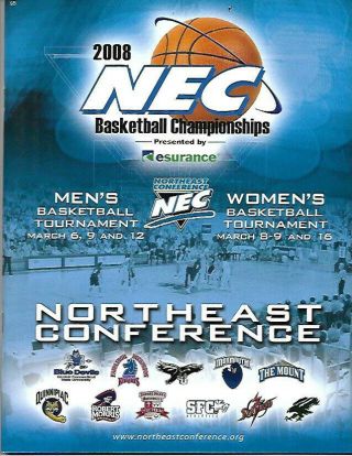 2008 Northeast Conference Basketball Tournament Program