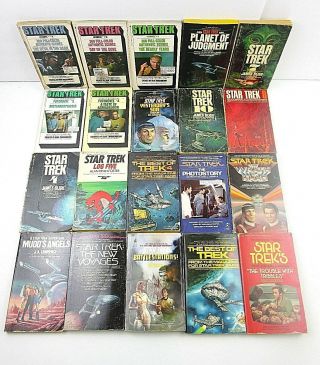 Vintage 20 Star Trek Books Paperbacks