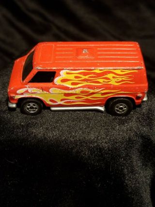 Vintage 1974 Red Van With Yellow Flames Mattel Hot Wheels Malaysia