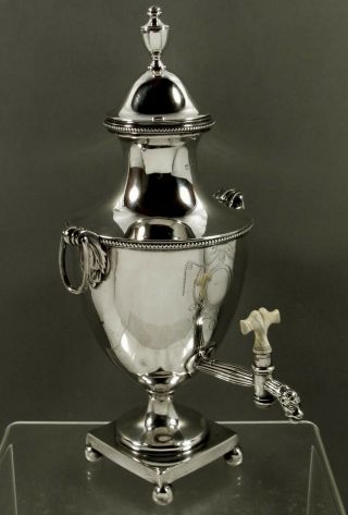 English Sterling Tea Set Tea Urn 1816 - Lion Spout