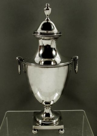 English Sterling Tea Set Tea Urn 1816 - Lion Spout 3
