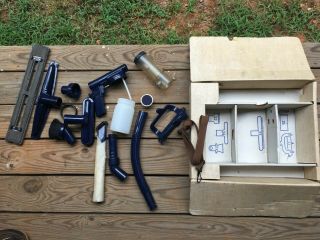 15 Vintage Blue Kirby Vacuum Cleaner Attachments Accessories Box Look