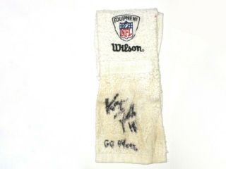 Kory Faulkner San Francisco 49ers 2014 Rookie Practice Worn Signed Wilson Towel