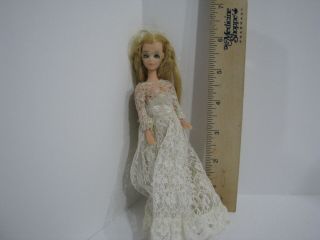 Vintage Topper Dawn Doll With White Outfit