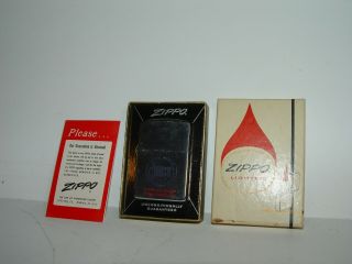 Estate Vintage Unfired Nos Advertising Zippo Lighter W/ Box