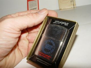 Estate Vintage Unfired Nos Advertising Zippo Lighter W/ Box 2