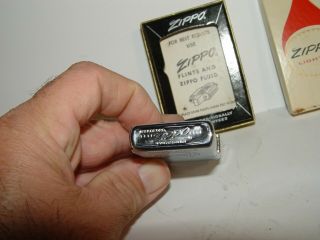 Estate Vintage Unfired Nos Advertising Zippo Lighter W/ Box 3