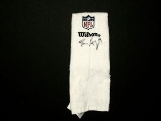 Tanner Gentry Chicago Bears Game Issued & Signed Official White Wilson Towel