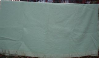 Vintage Kenwood Viceroy Blanket Virgin Wool Green Moth - Proofed 80 " X 75 "