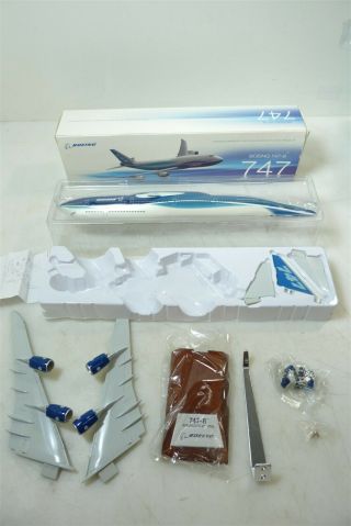 Officially Licensed Boeing 747 - 8 Model Airplane W/box And Assembly Instructions