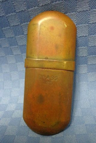 Vintage Wwii Trench Cigarette Lighter - Brass - No.  5