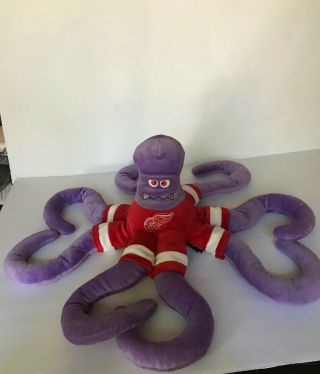 Detroit Red Wings Rally Al Purple Octopus Mascot Plush