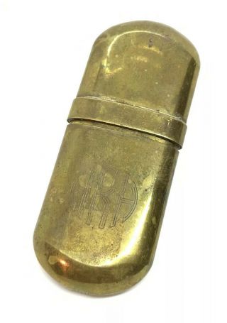 Vintage Authentic Brass No.  5 Trench Lighter - Smoke Stone -