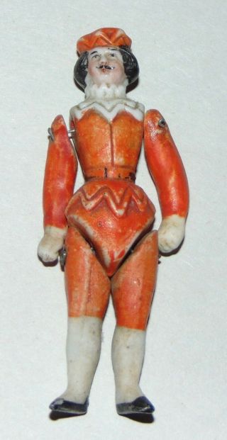 Antique Miniature Tiny Bisque Beefeater? Doll Soldier?