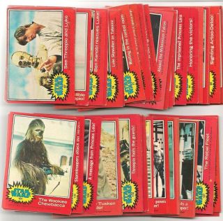 Star Wars Cards 1977 Vintage Red Series 2 Complete Set 67 - 132 Vg - Ex (rc2)