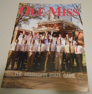 Ole Miss Vs Mississippi State Football Gameday Program 1992