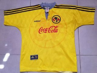 Rare Mens Vintage 90s Adidas Club America Aguilas Futbol Soccer Jersey Xs Mexico
