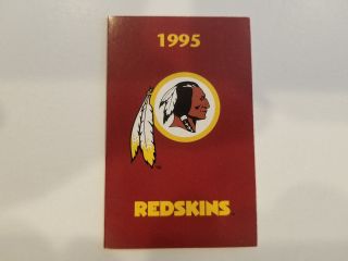 Washington Redskins 1995 Nfl Football Pocket Schedule - True Value