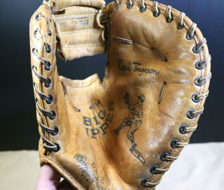 Vintage 1950s Earl Torgeson Baseball Glove First Baseman’s Mitt Big Dipper G222