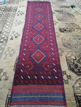 Antique Afghan Kilim Irug,  Hand Dyed Hand Woven Traditional Wool Rug