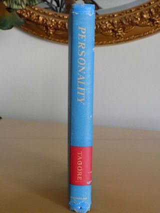 Personality by Rabindranath Tagore,  Indian Edition,  1961,  Macmillan,  Hardcover 3