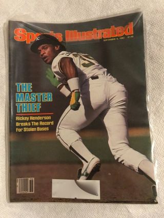 Sports Illustrated 1982 Rickey Henderson Oakland A 
