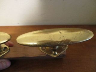 PAIR vintage BRASS BOAT CLEATS 4 