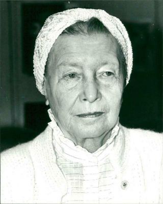 Vintage Photograph Of Simone De Beauvoir