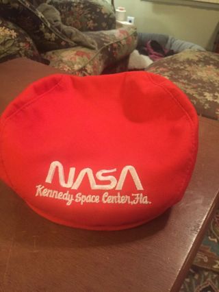Rare Vintage 70s Nasa Kennedy Space Center Driving,  Cabbie,  Golf Snapback Hat Cap