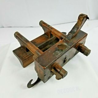 X 2,  Antique Wooden Plough Plane By Varvill Of York,  Uk.  1793 To 20th C