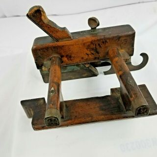 X 2,  ANTIQUE WOODEN PLOUGH PLANE BY VARVILL of YORK,  UK.  1793 TO 20TH C 2