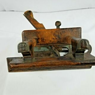 X 2,  ANTIQUE WOODEN PLOUGH PLANE BY VARVILL of YORK,  UK.  1793 TO 20TH C 3