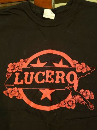 Lucero Band Black T - Shirt Nobody 